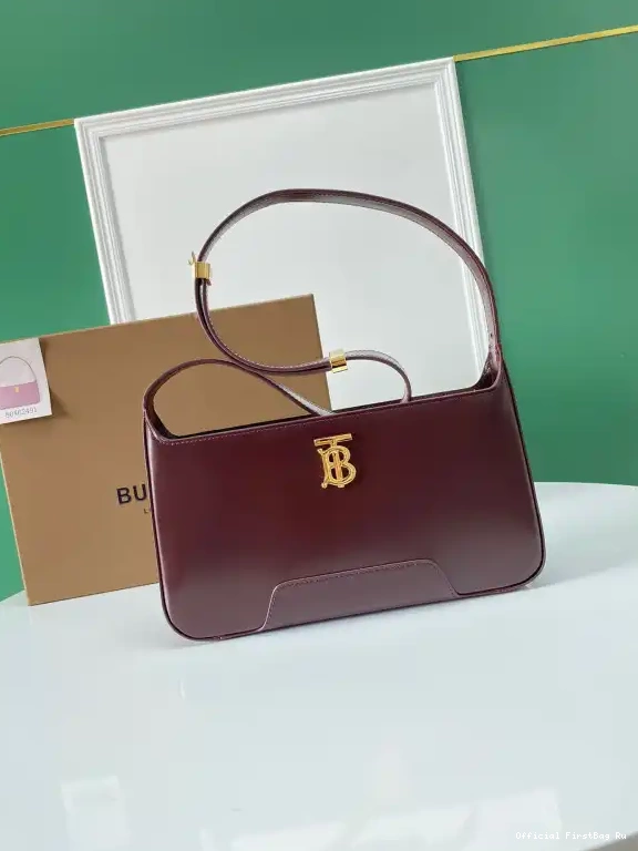 Official FirstBag Ru TB BURBERRY Leather Bag Shoulder 0506